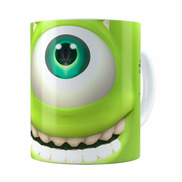 Caneca Mike Wazowski Monstros S.a 3d Print Branca