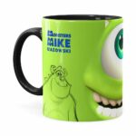 Caneca Mike Wazowski Monstros S.a 3d Print Preta