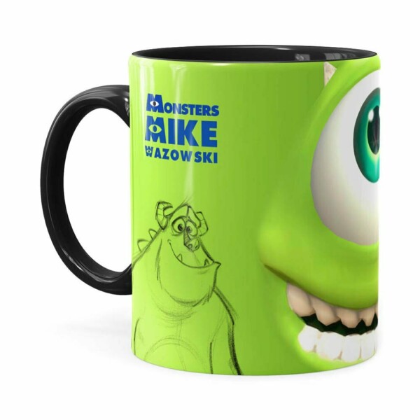 Caneca Mike Wazowski Monstros S.a 3d Print Preta