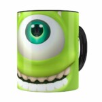 Caneca Mike Wazowski Monstros S.a 3d Print Preta