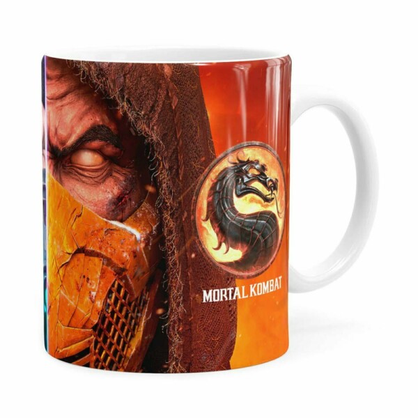Caneca Mortal Kombat 3d Print Branca