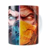 Caneca Mortal Kombat 3d Print Branca