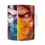 Caneca Mortal Kombat 3d Print Branca