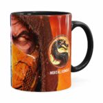 Caneca Mortal Kombat 3d Print Preta