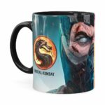 Caneca Mortal Kombat 3d Print Preta
