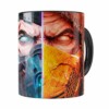 Caneca Mortal Kombat 3d Print Preta
