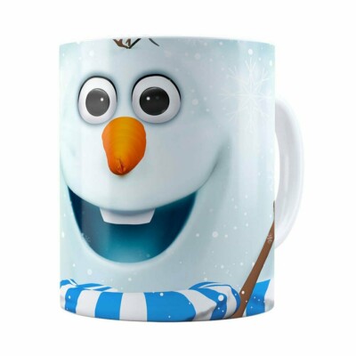 Caneca Olaf 3d Print Frozen Branca
