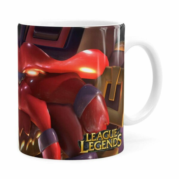 Caneca Ornn 3d Print League Of Legends Branca