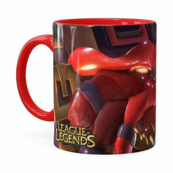Caneca Ornn 3d Print League Of Legends Vermelha