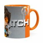 Caneca Overwatch Game 3d Print Laranja