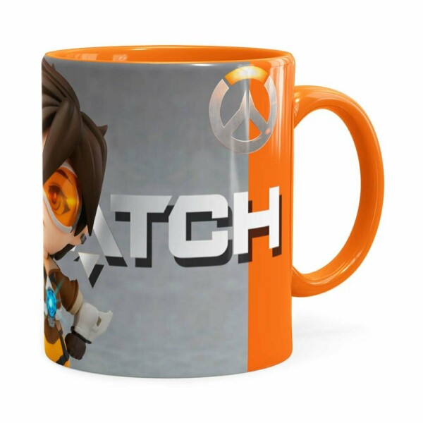 Caneca Overwatch Game 3d Print Laranja
