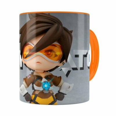 Caneca Overwatch Game 3d Print Laranja