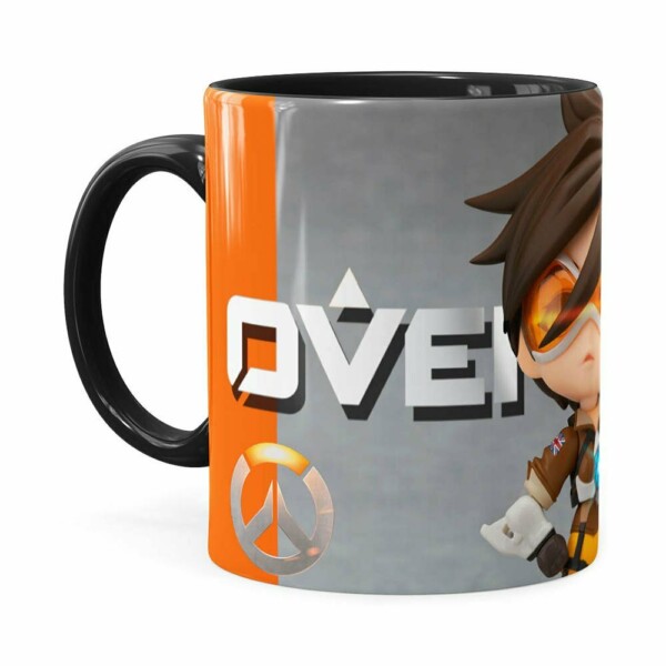 Caneca Overwatch Game 3d Print Preta