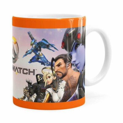 Caneca Overwatch Game 3d Print V02 Branca