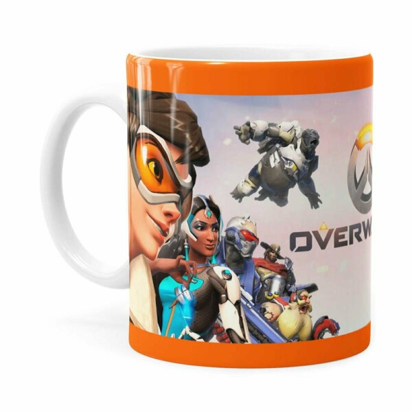 Caneca Overwatch Game 3d Print V02 Branca