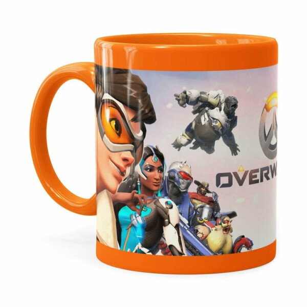 Caneca Overwatch Game 3d Print V02 Laranja