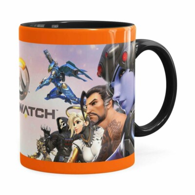 Caneca Overwatch Game 3d Print V02 Preta