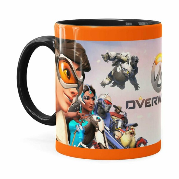 Caneca Overwatch Game 3d Print V02 Preta