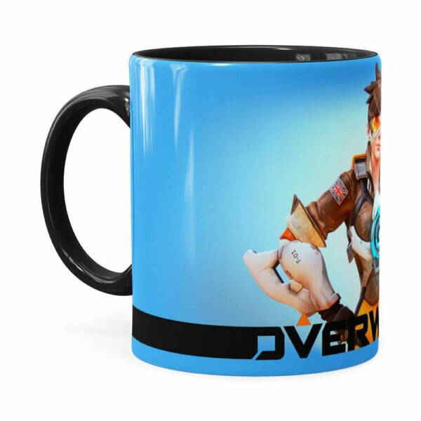 Caneca Overwatch Game 3d Print V03 Preta