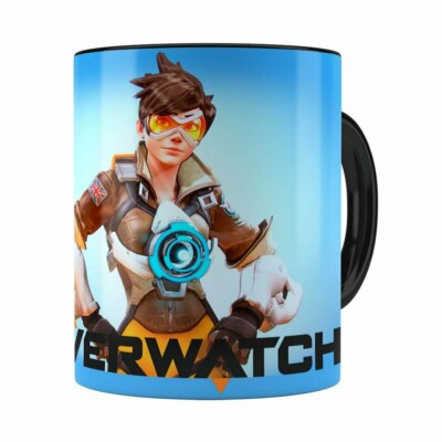 Caneca Overwatch Game 3d Print V03 Preta