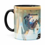 Caneca Overwatch Game 3d Print V04 Preta
