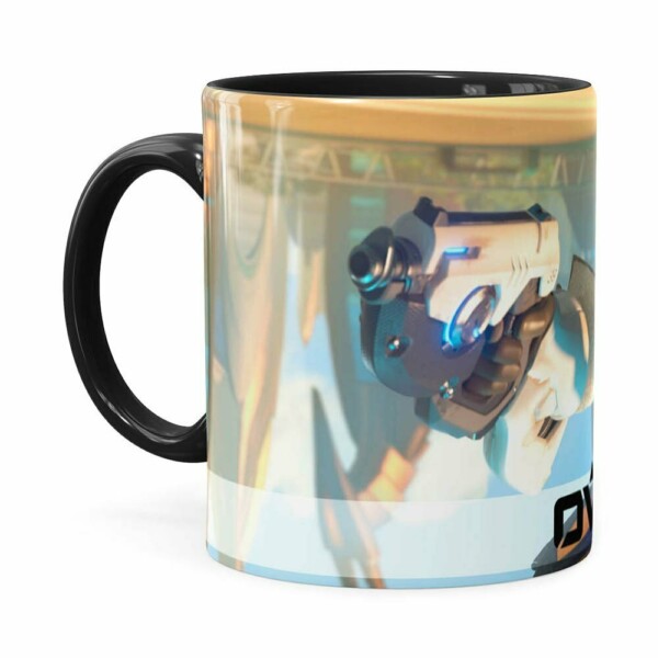 Caneca Overwatch Game 3d Print V04 Preta