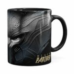 Caneca Pantera Negra 3d Print Vingadores Preta