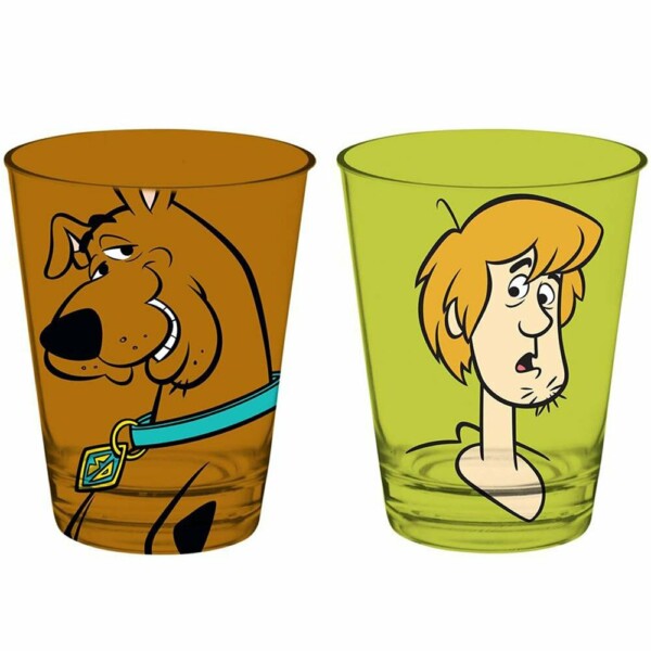 2 Copos Caldereta Scooby-doo E Salsicha Vidro 312ml