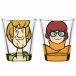 4 Copos Dose Scooby Salsicha And Girls Vidro 50ml