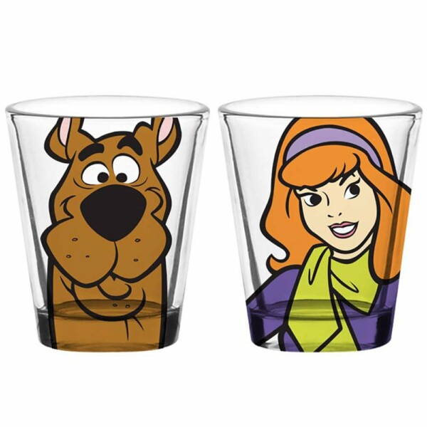 4 Copos Dose Scooby Salsicha And Girls Vidro 50ml