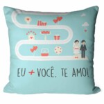 Almofada A Caminho Da Felicidade Te Amo