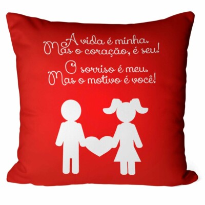 Almofada A Vida é Minha Mas O Coração é Seu V02