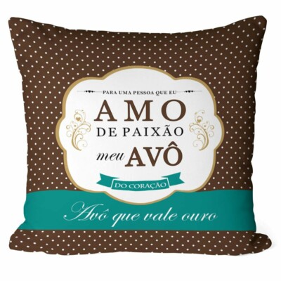 Almofada Amo De Paixão Meu Avô
