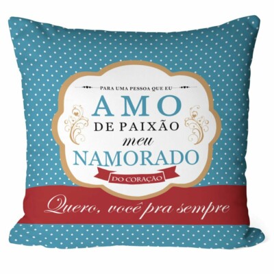 Almofada Amo De Paixão Meu Namorado