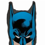 Almofada Batman Face Azul E Preto 45x23cm