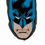 Almofada Batman Face Azul E Preto 45x23cm