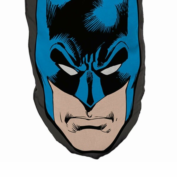 Almofada Batman Face Azul E Preto 45x23cm