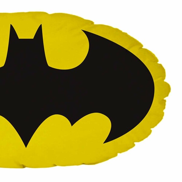 Almofada Batman Logo Amarelo E Preto 50x28cm
