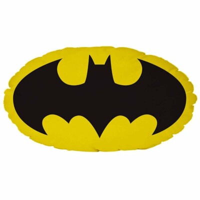 Almofada Batman Logo Amarelo e Preto 50x28cm