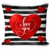 Almofada I Love You Listras Pretas