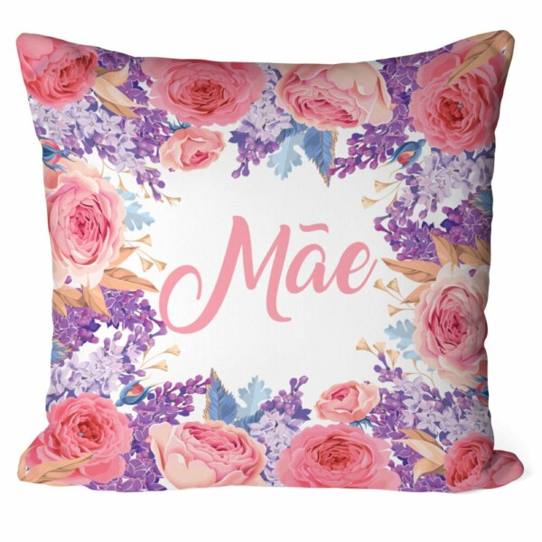 Almofada Mãe Floral Rosas