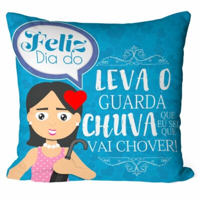 Almofada Mãe Leva O Guarda Chuva V01