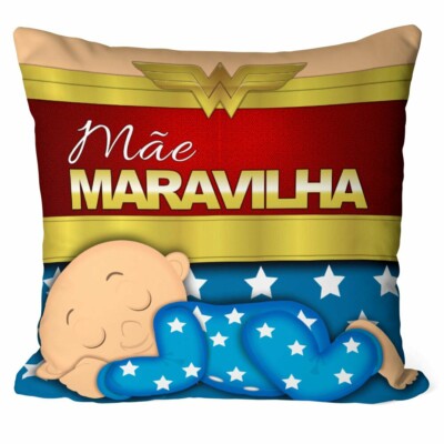 Almofada Mãe Maravilha Bebê