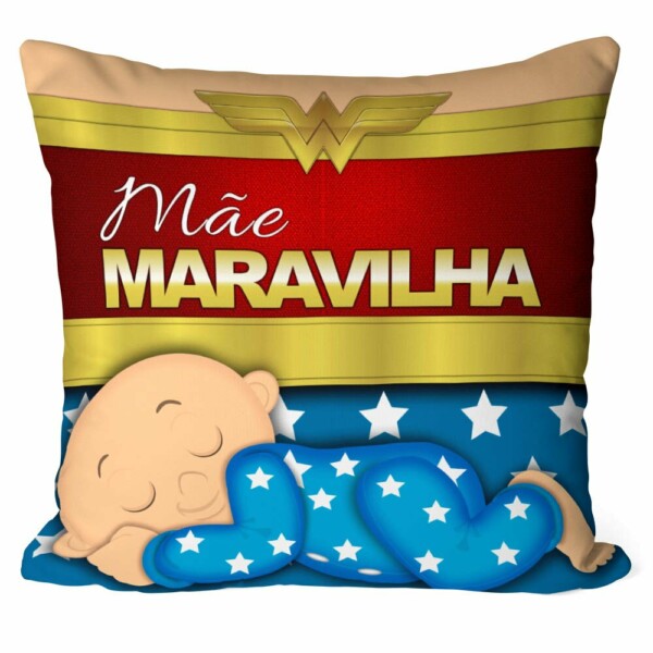 Almofada Mãe Maravilha Bebê