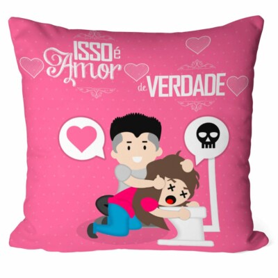 Almofada Namorada Isso é Amor