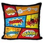 Almofada Onomatopeia Comics Hero