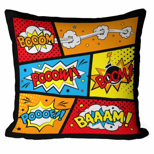 Almofada Onomatopeia Comics Hero