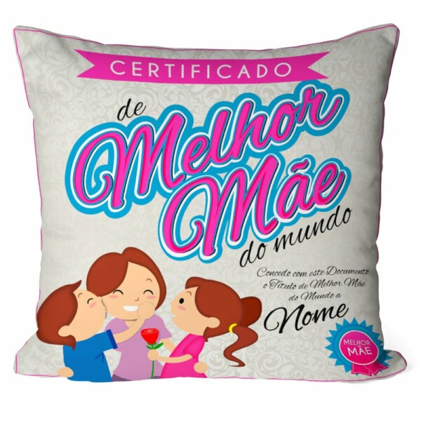 Almofada Personalizada Melhor Mãe Com Nome