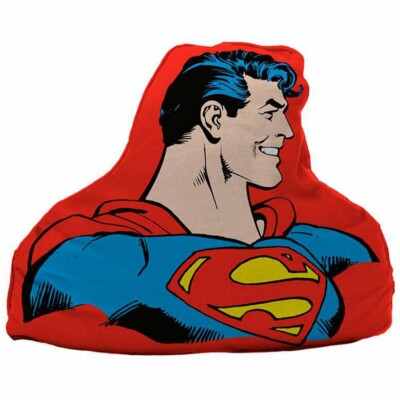 Almofada Superman Half Body Vermelho 45x36cm