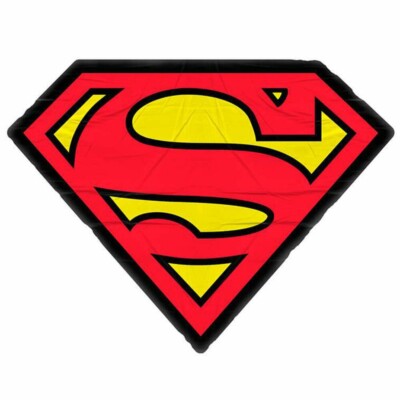 Almofada Superman Logo Vermelho E Amarelo 45x33cm